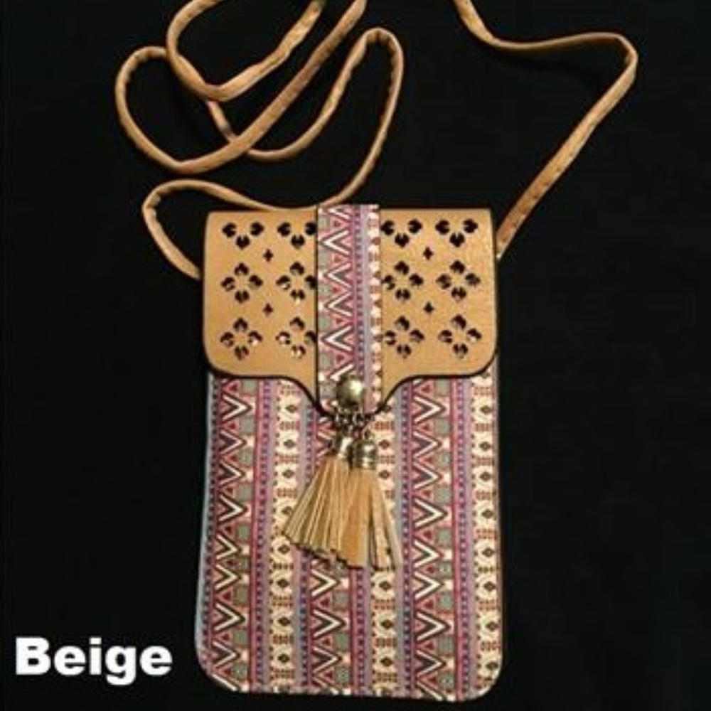 Aztec Pattern Cellphone Crossbody Bag